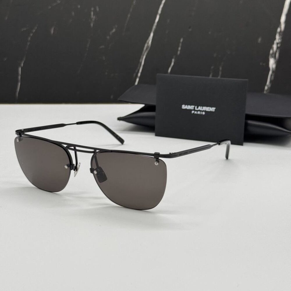 NEW SAINT LAURENT SL600 001 BLACK UNISEX SUNGLASSES SAINT LAURENT SL600 001 - Picture 1 of 14
